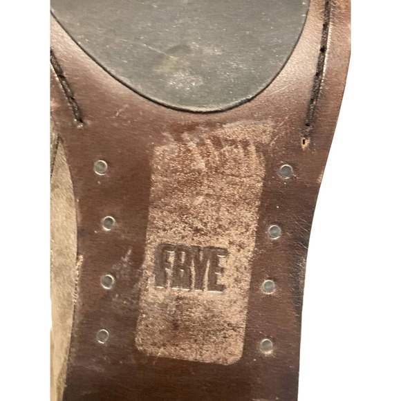 Frye Women's Zippered Ankle Boots‎ Size Brown Leather Size 7M - Picture 12 of 13